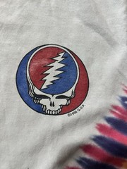 Vintage 1996 RARE Grateful Dead Tour Statistics Small Thrashed Tie Dye Band