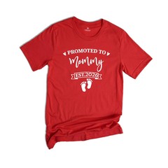Baby Announcement, Promoted to Mommy and Daddy Est 2026, New Mother Shirt, New F