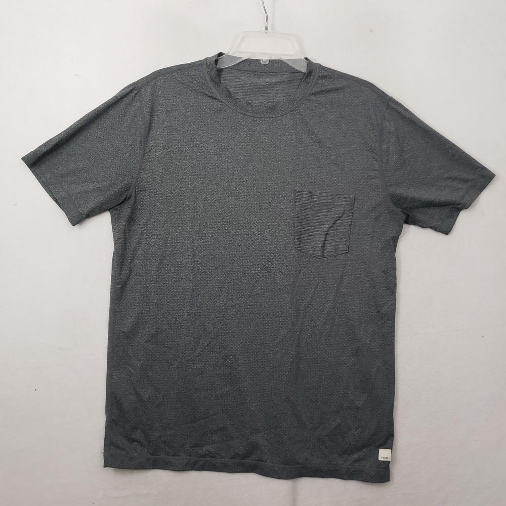 Vuori Tradewind Performance Short Sleeve Pocket Tee Men’s Medium Gray Heather