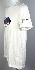 Puma BMW Motorsport T Shirt Mens Medium White Cotton Blend