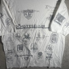 Vintage Hanes 1996 Atlanta Olympics Shirt Adult XL White Black Cities Men