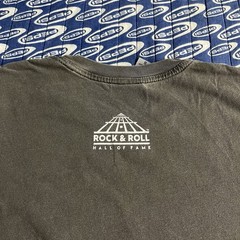 VINTAGE Rock and Roll Hall of Fame Shirt Mens Size Small Gray Music Graphic Tee