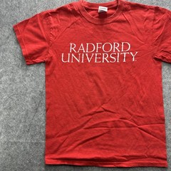 Radford University Shirt Mens Small Red Gildan Heavy Cotton College Tee