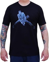 NWT Lowbrow Art Co MENS ROCK N ROLL MONSTER Tee Shirt BLACK SM-2XL MADE IN USA