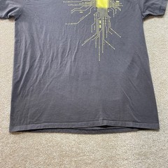 SOLS IMPERIAL Shirt Mens XL Gray Circuit Board Short Sleeve Graphic Tee