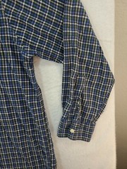 Chaps Mens Large Blue Plaid Long Sleeve Button Up Flannel Shirt