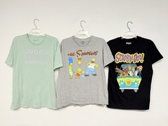 Lot of 6 Under Armour The Simpsons Scooby-Doo Reebok REI Men’s Shirt Size Large