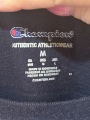 Champion Activewear Blue Short Sleeve Mens Size Medium 2 small stains as shown