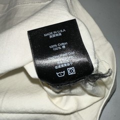 Rhude Vertical Logo Pocket T Shirt FW19 Off White Size XL Made In USA