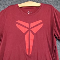 Nike Dri Fit Men’s T Shirt Red Size L PolyCotton Triangle Logo