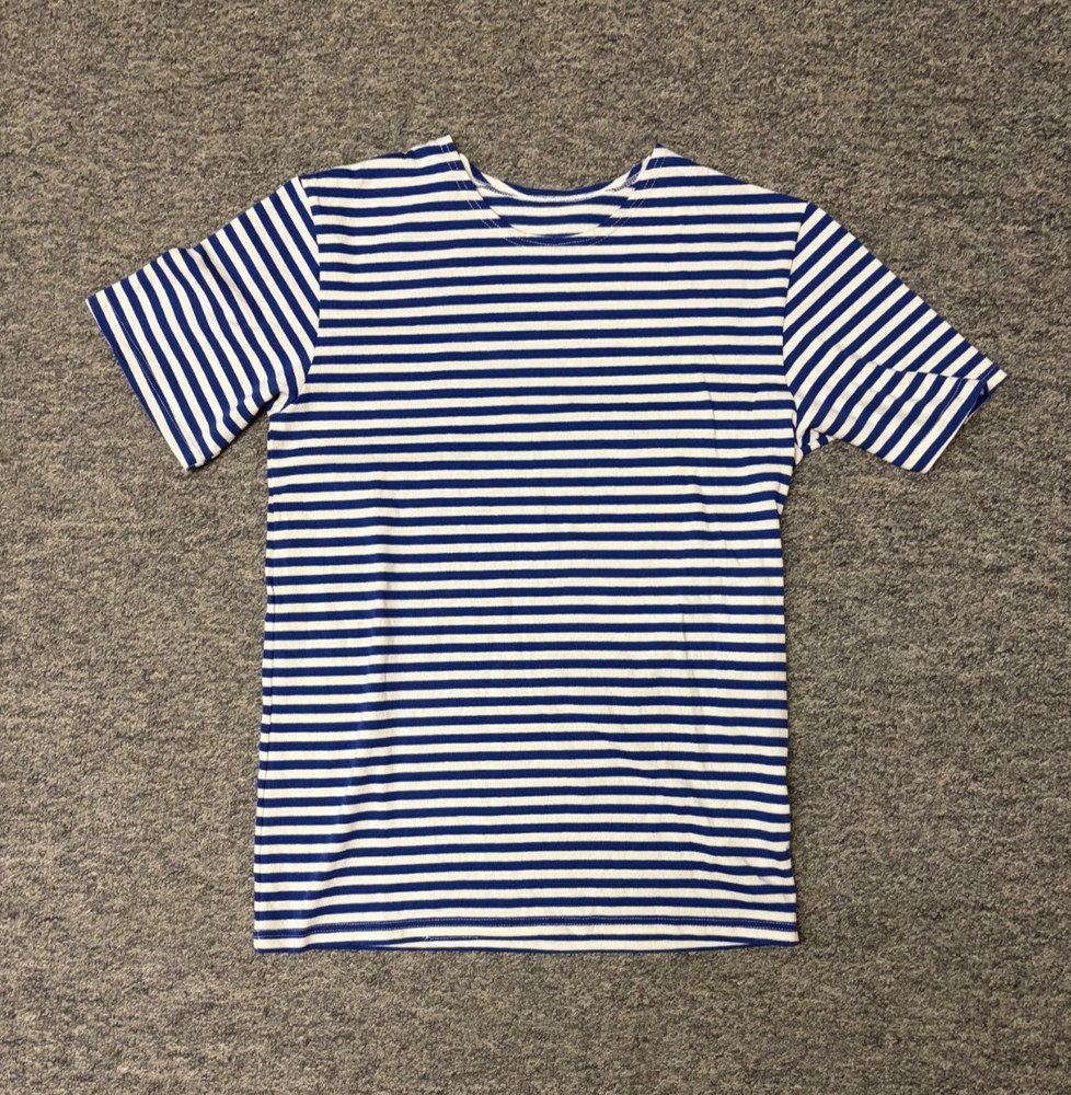 Russian Paratrooper Blue Telnyashka Short Sleeve T-Shirt – 36-38″ Chest/Small
