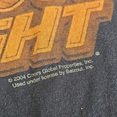 Vintage 2004Gildan Ultra Cotton Heavyweight Coors Light Tiki Graphic Tee Black M