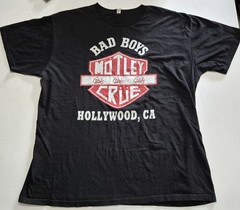 Motley Crue Bad Boys Girls Girls Girls Hollywood CA Band T Shirt 2XL Rock Tee