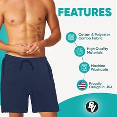 BROOKLYN VERTICAL Mens 3 Pack Fleece Cotton Active Jogger Small, Combo B