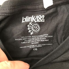 BLINK 182 Work Sucks Tour Concert BLACK One More Time XXL 2024 Tee T Shirt FLAW