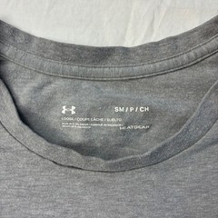 Under Armour Mens Gray Hate Every Mile Earn Every Victory Graphic T-Shirt Small