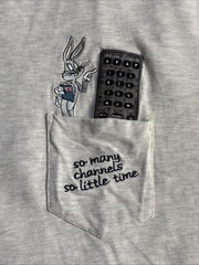 VTG 2000 Warner Bros Store Embroidered “So Many Channels Little Time” 3XL Shirt