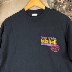 Vintage 1997 Mike Tyson vs Holyfield II T Shirt Size Medium Black Bite Fight