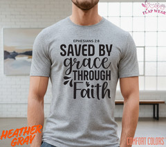 Unisex Saved By Grace Throu T-Shirt, Men T shirt,Women T shirt Gift ReligionTop