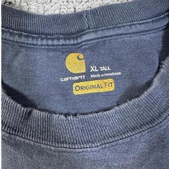 Carhartt Original Fit Pocket T Shirt Navy Blue Workwear Tee XL Tall