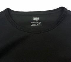 SPANX Men’s Sculpt Cotton Spandex Crew T Shirt Classic Black Size XXL