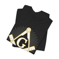 Masonic Square and Compass T-Shirt – Freemasonry Symbol Graphic Tee