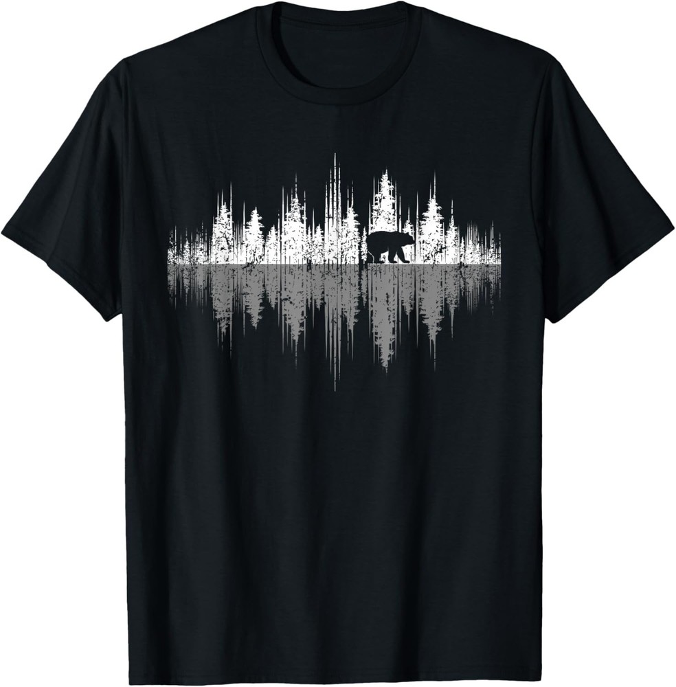 Trees Reflection Wildlife Nature Animal Bear Outdoor Forest unisex T-Shirt