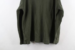 Vtg 90s Streetwear Mens L Faded Heavyweight Thermal Waffle Knit Henley T-Shirt