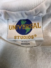Vintage Universal Studios Shirt Mens Medium White Hollywood Map Graphic 90s