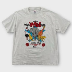 Vintage Honolulu Zoo T Shirt Mens XL Walk The Wild Side Hawaii Single Stitch 90s