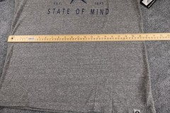 Rally Texas Grey Lonestar State of Mind Short Sleeve T-Shirt Large NWT