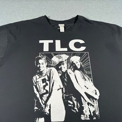 TLC Shirt Adult Extra Extra Large Black Faded American Girl Group Music Tour Men