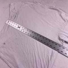 Vtg 80s Hanes Blank Tee L White Single Stitch USA Distressed Boxy Fit Thrashed