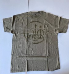 Beretta Trident Logo Graphic Tee USA Size L Color Green (light green/tan)