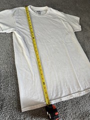 Gildan DryBlend Men’s M White Tagless Crew Neck Short Sleeve T-Shirt