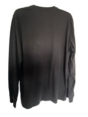 FRESH CLEAN THREADS Henley Shirt Men’s Large Black 3 Button Long Sleeve Casual