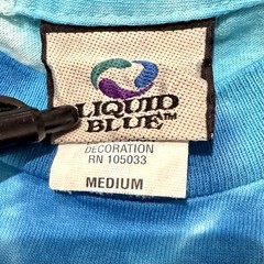 Vintage Liquid Blue Beatles Shirt Yellow Submarine Tie Dye M Made In USA 2004