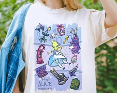 Disney Alice In Wonderland Shirt, Alice In Wonderland Wildflower T-shirt