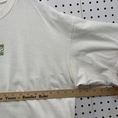 Vintage 90s Mossimo Box Logo Shirt Mens 2XL White Short Sleeve Surf Skate