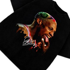 Dennis Rodman Tongue Out Rodzilla Hollywood 90’s Vintage Design T-Shirt S-5XL