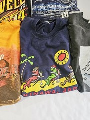 Vintage Lot Of 7 T-shirts Various Sizes And Brands, Nascar, Jason Adlean, NCAA