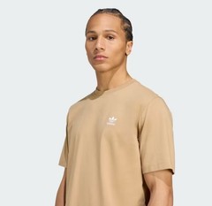 Adidas Originals Mens Essential Brown Tee Trefoil Logo Short Sleeve NEW Medium