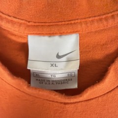Vtg Nike Shirt Mens XL Orange There is No Finish Line Double Sided Y2K Sports