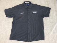 Vintage Cintas Men’s Shirt XL Workwear Work Uniform Single Stitch Patch Louis