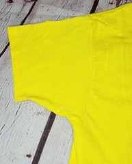 *VINTAGE* Anvil 1980s Flat Island Fins Men’s Yellow Single-Stitch Shirt; Size L