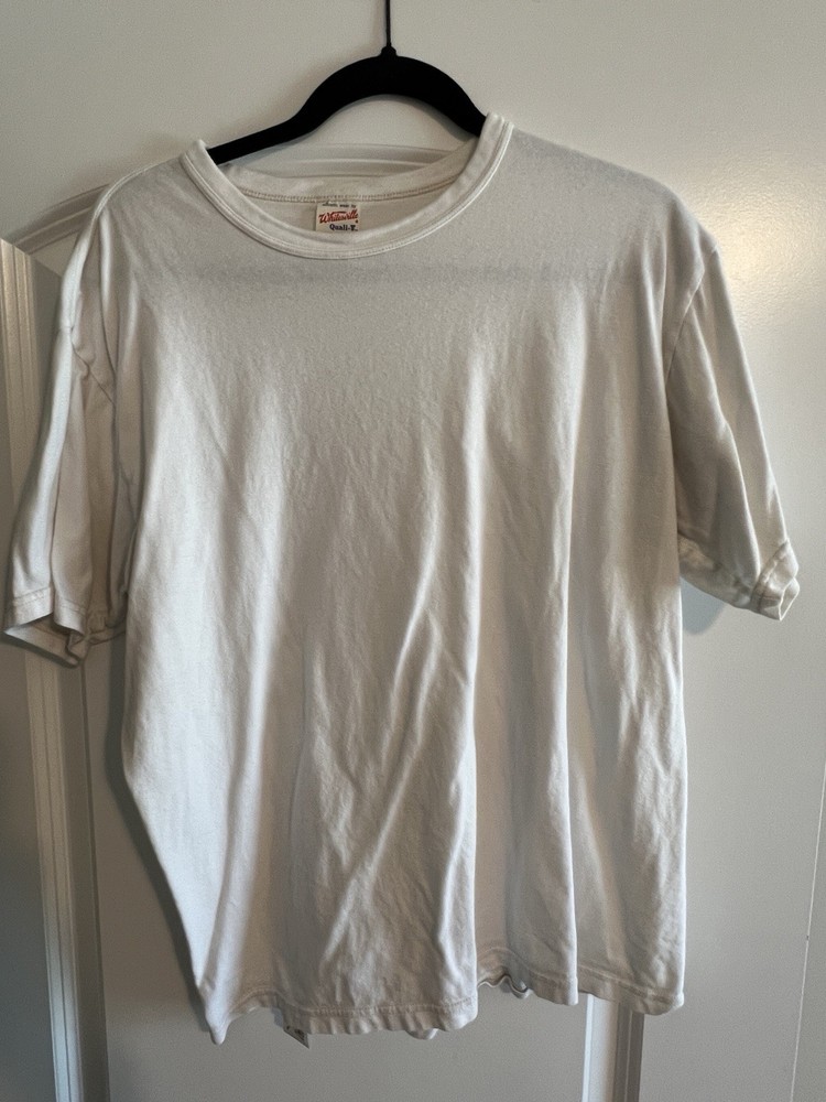 Whitesville Loopwheel T-Shirt White Size XL