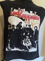 Led Zeppelin II Album 1986 Myth Gem Winterland Rock Band CutOff Tee T-Shirt 80s