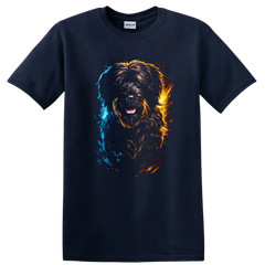 Dog Art Portrait T Shirt Colorful Dog Design Animal Lover Tee