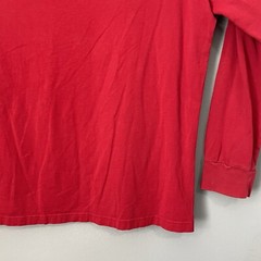 US Polo Assn Long Sleeve T Shirt Mens XL Red Logo USPA Crew Neck Big Letters