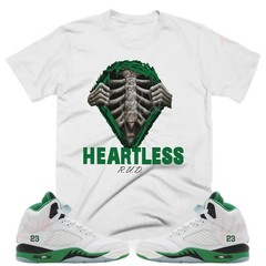 Heartless Shirt to Match Retro 5 Lucky Green Graphic T-Shirt